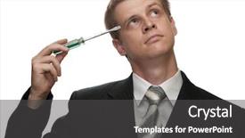  Presentation with brain thinking - Cool new theme with probably repairing his brain backdrop and a dark gray colored foreground