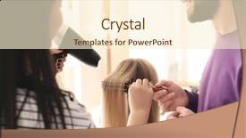  Presentation with apprenticeship - Amazing slides having probate - professional hairdresser and trainee working backdrop and a cream colored foreground