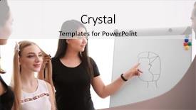  Presentation with apprenticeship - Audience pleasing slide deck consisting of probate - professional hairdresser and trainees working backdrop and a white colored foreground