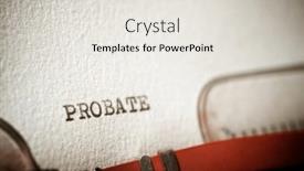  Presentation with probate - PPT layouts featuring probate-word-written background and a light gray colored foreground