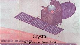  Presentation with note - Presentation design with probe mangalyaan on 2000 rupee background and a coral colored foreground