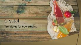  Presentation with probiotic - Presentation design featuring probiotic - apple cider vinegar and fresh background and a coral colored foreground