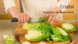  Presentation with kimchi - Slide deck enhanced with probiotic - chopped cabbage to permented preserved background and a lemonade colored foreground