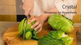  Presentation with preserved - Colorful slide deck enhanced with probiotic - chopped cabbage to prepare fermented backdrop and a lemonade colored foreground