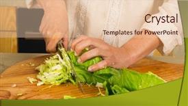  Presentation with preserved - Cool new theme with probiotic - chopped cabbage to prepare fermented backdrop and a lemonade colored foreground