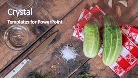  Presentation with refrigerator - Beautiful slide set featuring probiotic - overhead flat lay image backdrop and a violet colored foreground