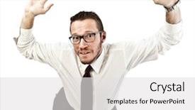  Presentation with rose falling animation - Slide deck having probl mes - falling businessman isolated on white background and a  colored foreground