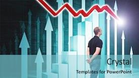  Presentation with solar pannel back ground - Presentation design consisting of probl mes - standing caucasian man back view background and a  colored foreground