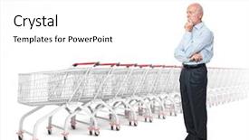  Presentation with advisor to senior clients - Cool new presentation theme with probl mes - standing senior caucasian man backdrop and a  colored foreground