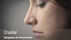  Presentation with england textile lab tearing - Audience pleasing PPT theme consisting of probl mes - tearing girl backdrop and a gray colored foreground