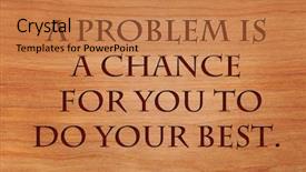  Presentation with problem statement - Amazing presentation design having problem is a chance backdrop and a coral colored foreground