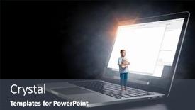  Presentation with internet addiction - Amazing presentation theme having problem of children internet addiction backdrop and a gray colored foreground