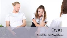  Presentation with catholic couple silhouette of young - Amazing slide deck having problem on reception for family backdrop and a  colored foreground