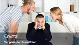  Presentation with family therapy - Theme having problem on reception for family background and a  colored foreground