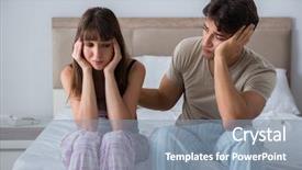  Presentation with man and woman - Cool new slides with problem slover - woman and man backdrop and a mint green colored foreground