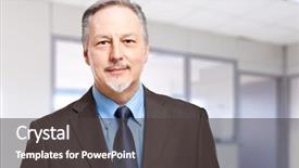  Presentation with problem solution - PPT theme having problem solution table - senior businessman in the office background and a dark gray colored foreground