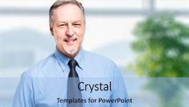  Presentation with problem solution - Beautiful slide deck featuring problem solution table - senior businessman in the office backdrop and a  colored foreground