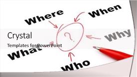  Presentation with problem solving - Cool new slides with problem solving decision making - investigating question backdrop and a sky blue colored foreground