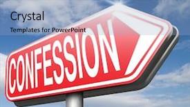  Presentation with confession - Slides with problem statement - congfessing sins towarrds god confession background and a light blue colored foreground