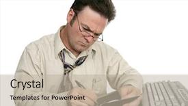  Presentation with balancing heart and brain - Beautiful PPT layouts featuring problem statement - man concentrating on balancing his backdrop and a mint green colored foreground