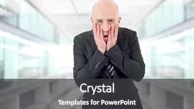  Presentation with plants in office - Beautiful slide set featuring problematic - businessman in a suit gestures backdrop and a dark gray colored foreground