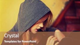  Presentation with teenage pregnancy philippine - PPT theme having problematic - teenage depressed woman sitting background and a coral colored foreground