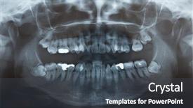  Presentation with wisdom - PPT theme with problematic wisdom teeth for extraction background and a dark gray colored foreground