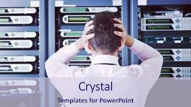  Presentation with technological disaster - PPT layouts consisting of problems and looking for disaster background and a lemonade colored foreground