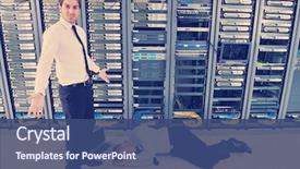  Presentation with server room - Audience pleasing PPT layouts consisting of problems and looking for disaster backdrop and a ocean colored foreground