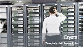  Presentation with technological disaster - Beautiful theme featuring problems and looking for disaster backdrop and a gray colored foreground