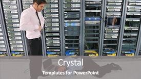  Presentation with server room - Amazing theme having problems and looking for disaster backdrop and a gray colored foreground