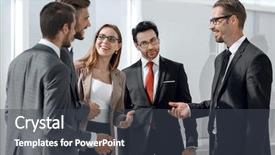  Presentation with finger - Colorful PPT theme enhanced with winning mind - handsome businessman showing his index backdrop and a dark gray colored foreground