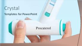  Presentation with copd - Presentation theme having procaterol-a-selective-beta2-adrenergic and a cool aqua colored foreground