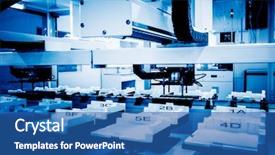  Presentation with factory - Theme having industrial process - industry technology borough of industry background and a ocean colored foreground