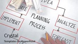  Presentation with organization charts - Presentation theme having process engineering - business strategy organizational charts background and a light gray colored foreground