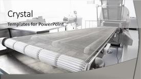  Presentation with milk - Beautiful slides featuring process engineering - milk factory technology backdrop and a white colored foreground