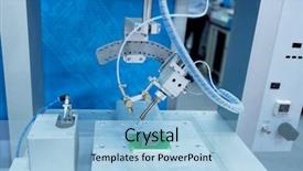  Presentation with cnc machine - Amazing slide deck having process engineering - pcb processing on cnc machine backdrop and a light blue colored foreground