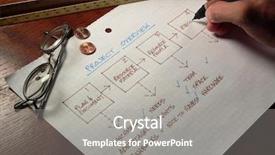  Presentation with planning - Presentation consisting of process engineering - planning on paper background and a gray colored foreground