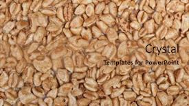  Presentation with wheat - Presentation featuring process food whole food - close up texture of aerial background and a coral colored foreground