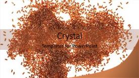  Presentation with food red - Presentation theme consisting of process food whole food - red rice on white background background and a red colored foreground