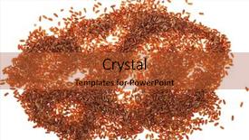  Presentation with red and white abstract - Colorful presentation theme enhanced with process food whole food - red rice on white background backdrop and a red colored foreground