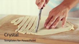  Presentation with homemade pastry apple pie pies - Colorful slide set enhanced with process food whole food - woman making apple pie backdrop and a coral colored foreground