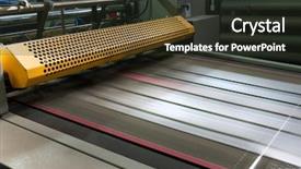  Presentation with process - PPT layouts with process in a modern printing background and a tawny brown colored foreground