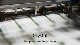  Presentation with process - PPT theme consisting of process in a modern printing background and a light gray colored foreground