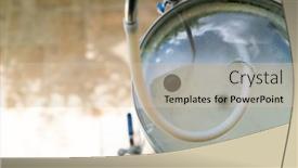  Presentation with craft beer - PPT theme having process-of-home-brewing-beer background and a lemonade colored foreground