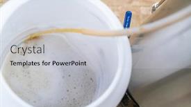  Presentation with craft beer - Cool new slides with process-of-home-brewing-beer backdrop and a light gray colored foreground