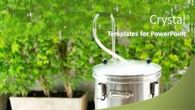  Presentation with craft beer - Cool new slide set with process-of-home-brewing-beer backdrop and a tawny brown colored foreground