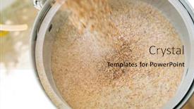  Presentation with craft beer - Amazing presentation theme having process-of-home-brewing-beer backdrop and a coral colored foreground