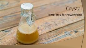  Presentation with craft beer - Presentation theme having process-of-home-brewing-beer background and a coral colored foreground