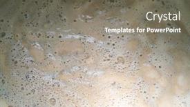  Presentation with craft beer - PPT theme consisting of process-of-home-brewing-beer background and a gray colored foreground